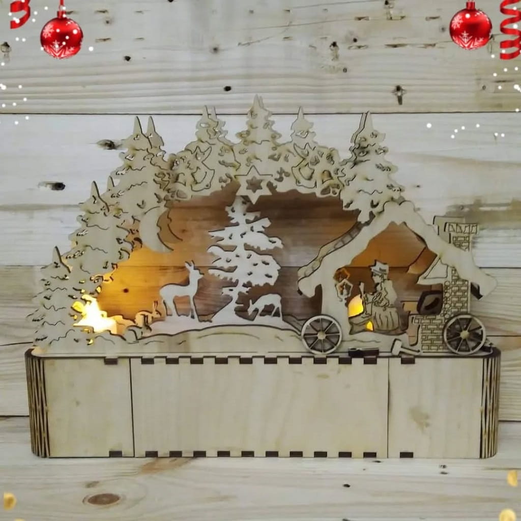 Laser Cut Schwibbogen German Candle Arch