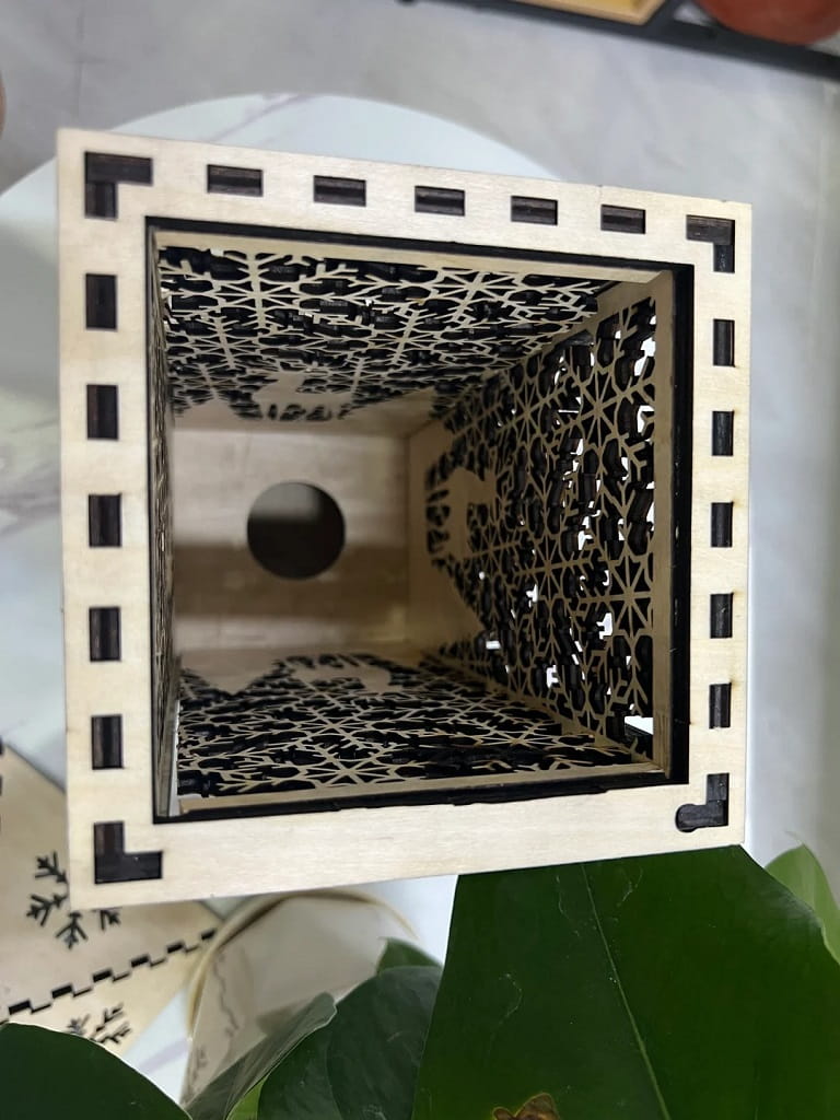 Laser Cut Wooden Christmas Lantern