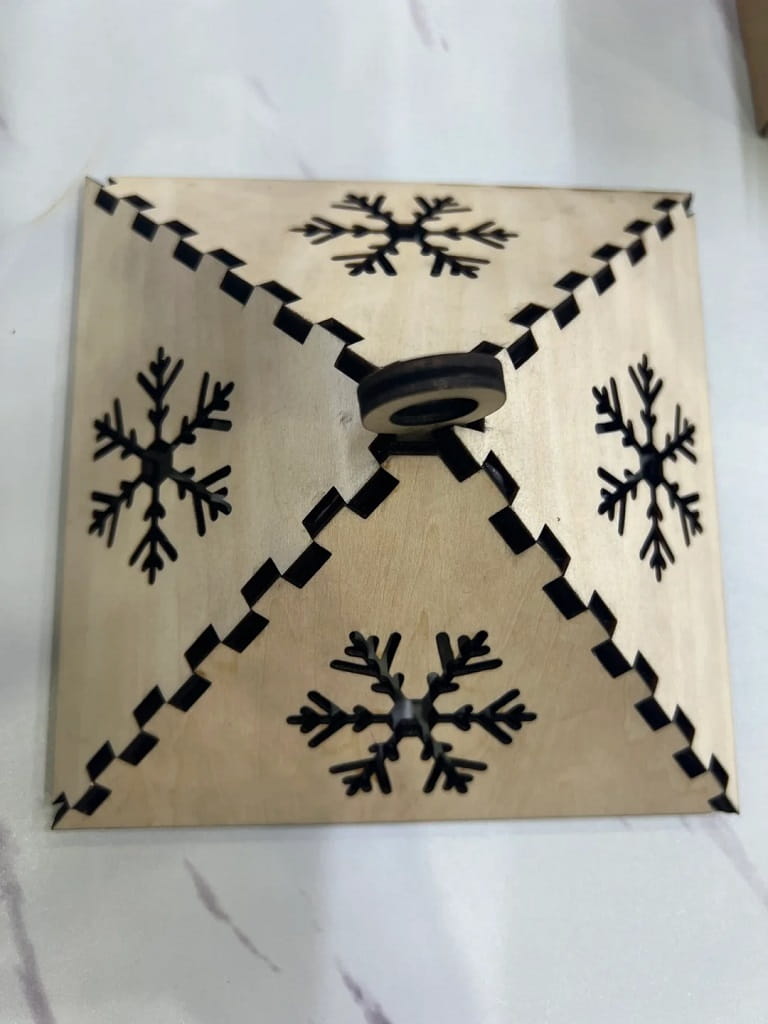 Laser Cut Wooden Christmas Lantern