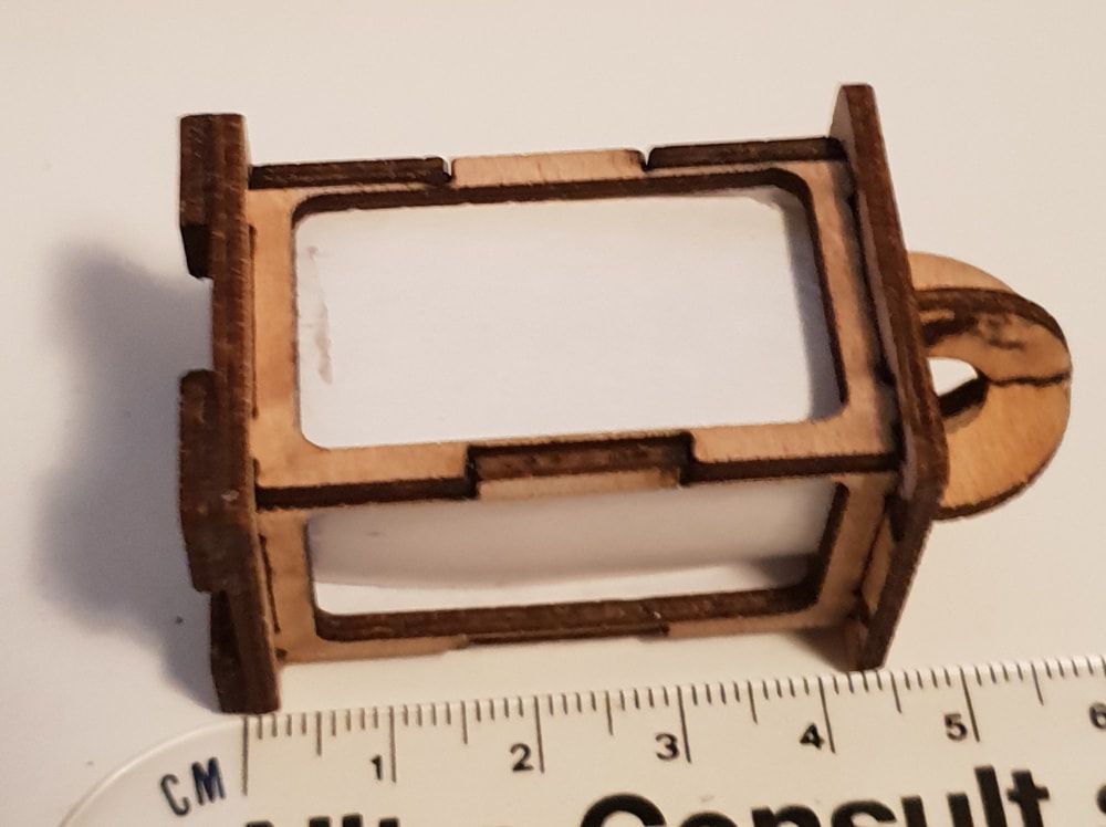 Laser Cut Wooden Tiny Christmas Lantern