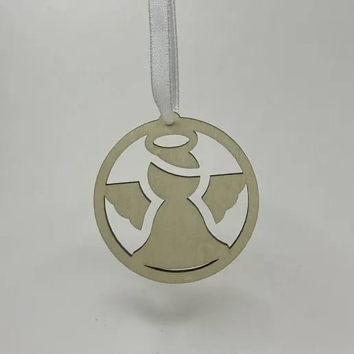 Laser Cut Angel Christmas Ball