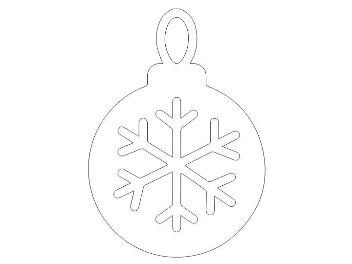 Laser Cut Snowflake Christmas Ball