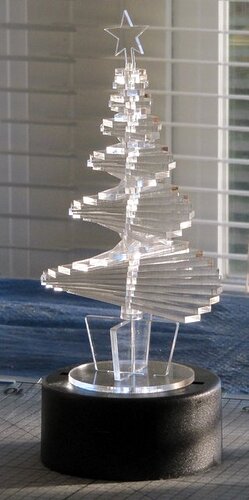 Laser Cut Spiral Christmas Tree