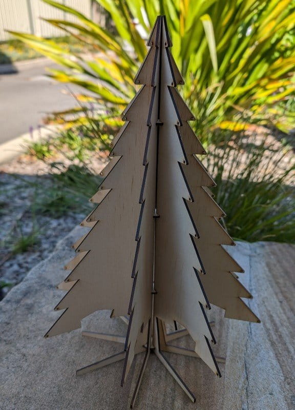 Laser Cut 3D Christmas Tree Decor