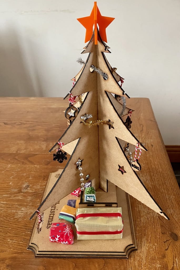 Laser Cut 3D Puzzle Christmas Tree Decor