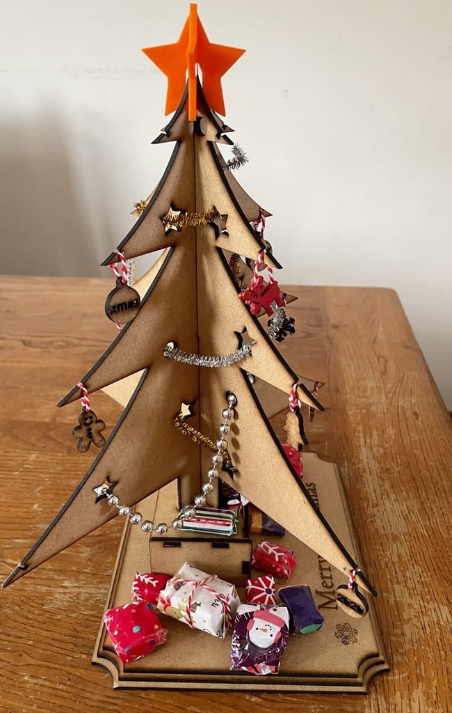 Laser Cut 3D Puzzle Christmas Tree Decor