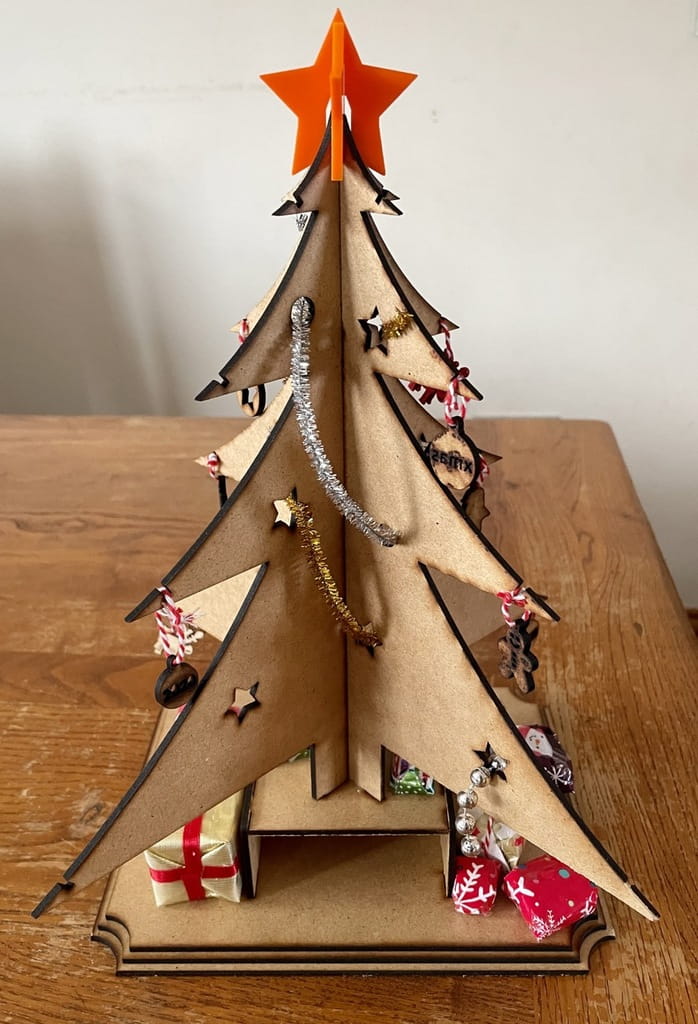Laser Cut 3D Puzzle Christmas Tree Decor
