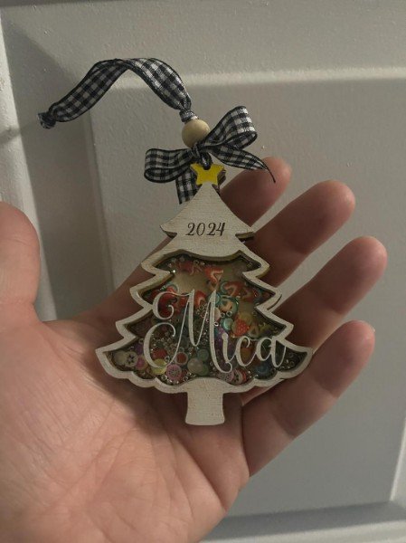 Laser Cut 5 Layered Christmas Shaker Ornament