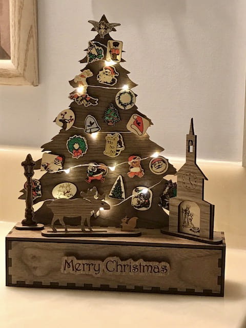 Laser Cut Advent Calendar Christmas Tree