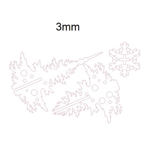 Laser Cut Eco Friendly Christmas Tree Decor