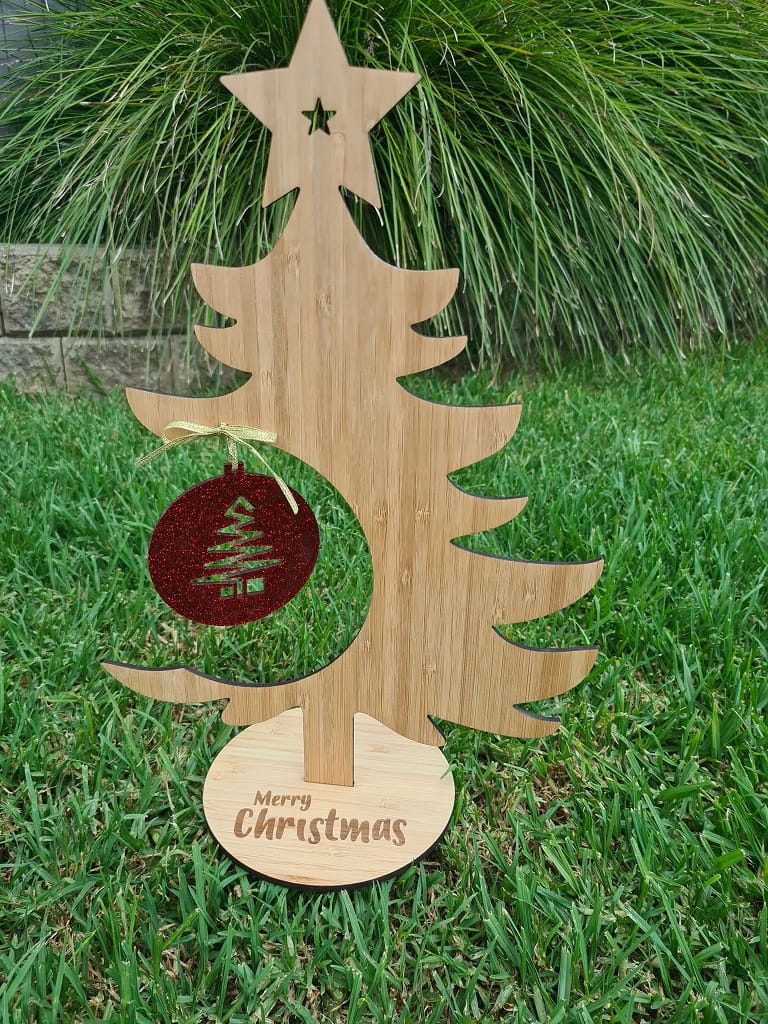 Laser Cut Christmas Tree Ball Hanger