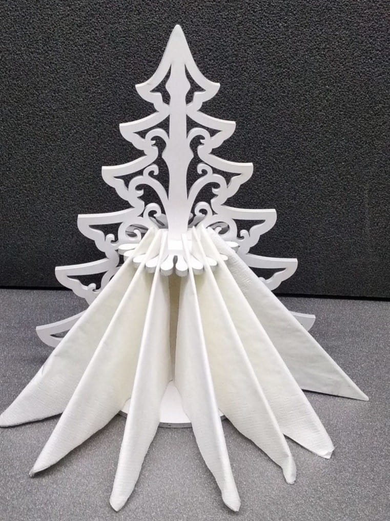 Laser Cut Festive Christmas Napkin Holder