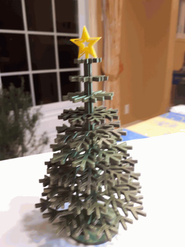 Laser Cut Flat Pack Christmas Tree