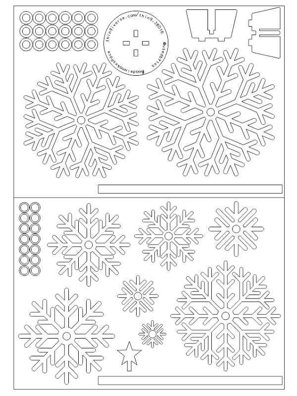 Laser Cut Flat Pack Christmas Tree