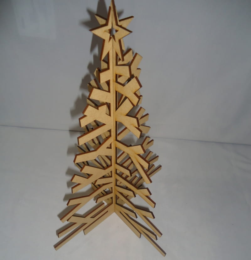 Laser Cut Holiday Time Christmas Tree