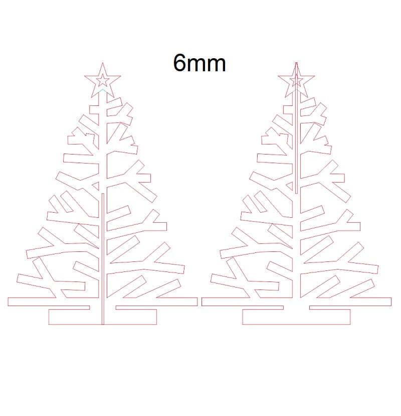 Laser Cut Holiday Time Christmas Tree