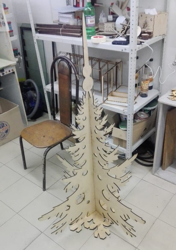 Laser Cut Large Decorative Christmas Tree