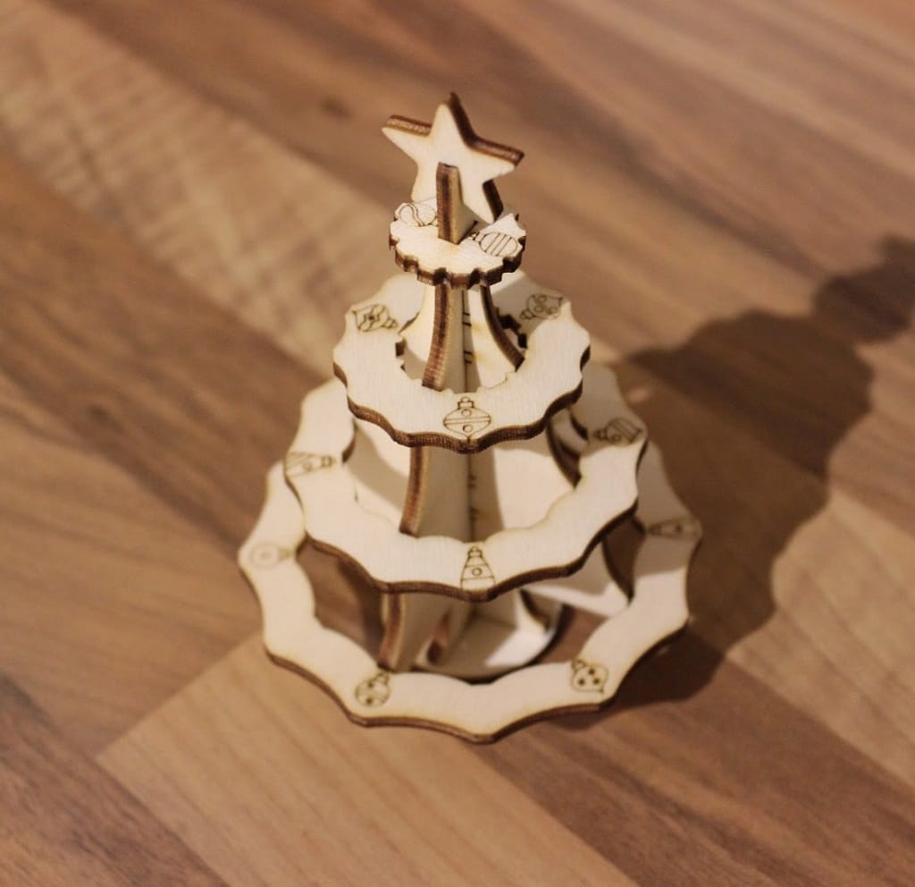 Laser Cut Mini Decorative Christmas Tree