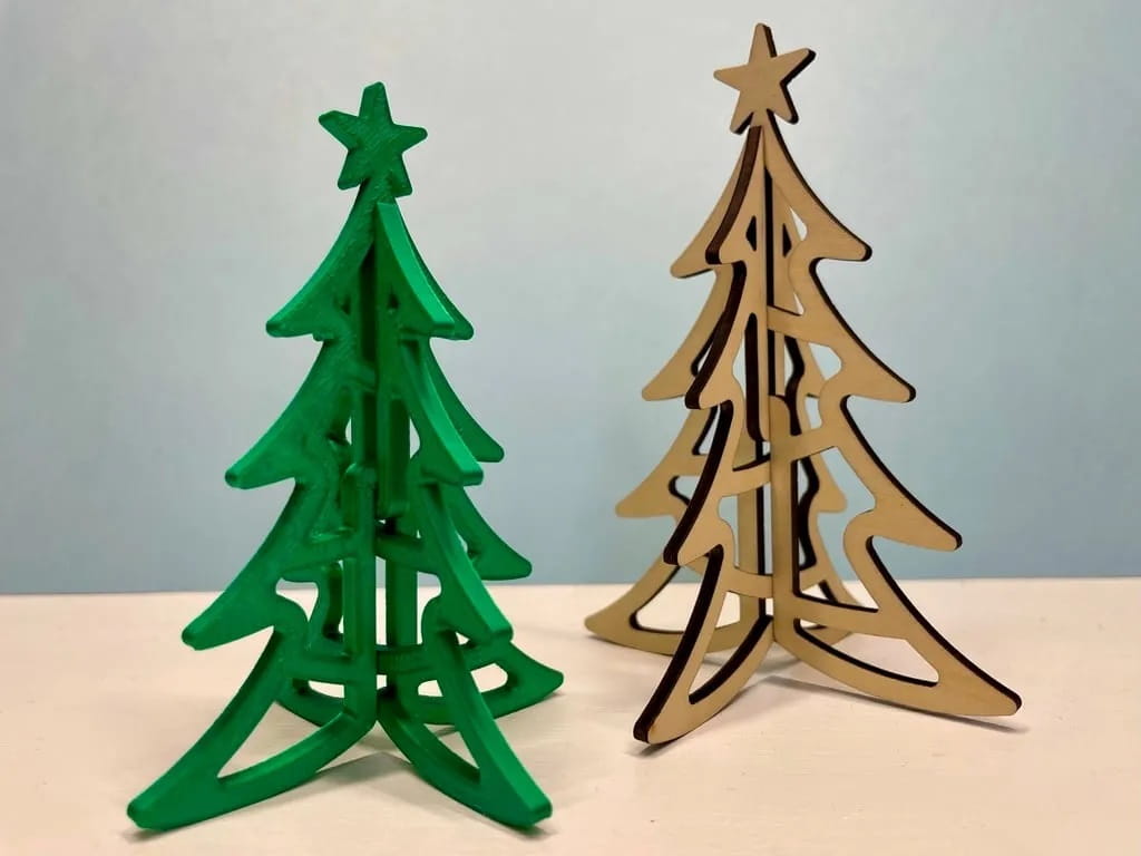 Laser Cut Small Christmas Tree Decor