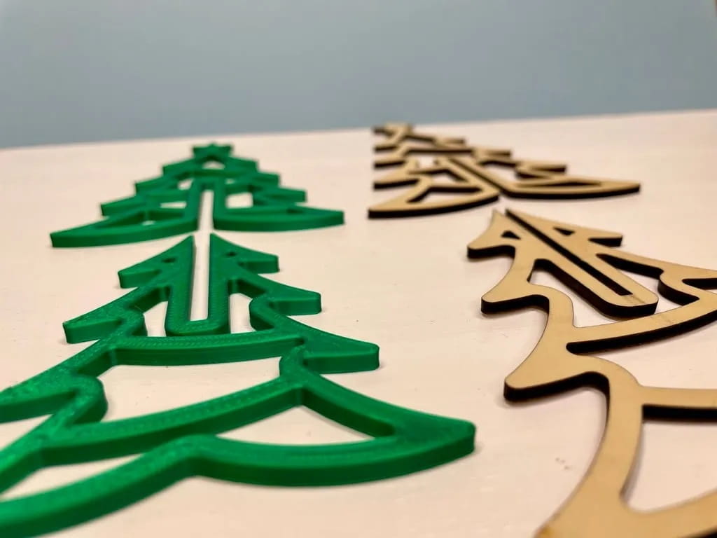 Laser Cut Small Christmas Tree Decor