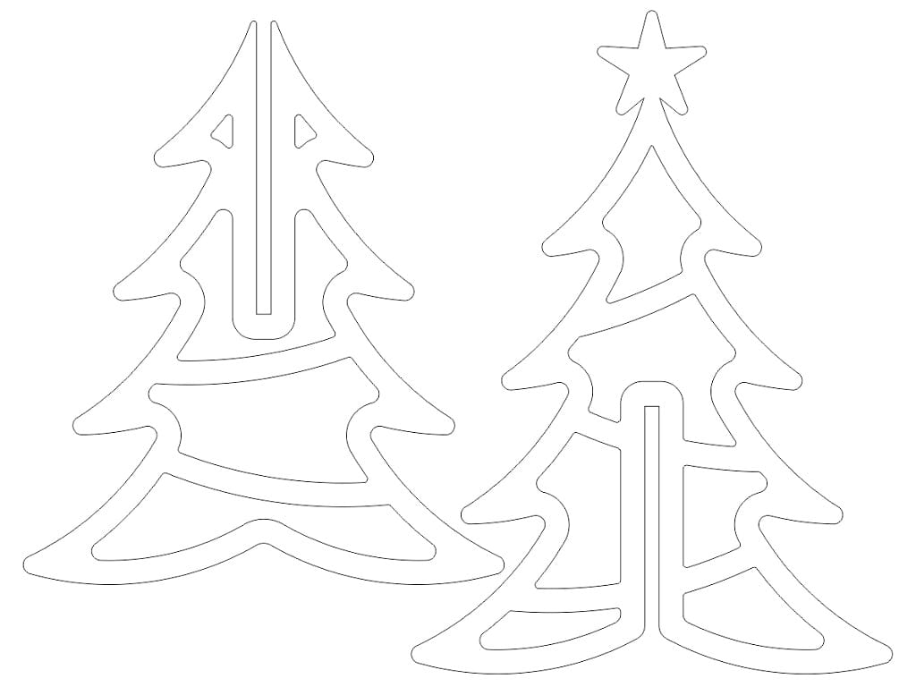 Laser Cut Small Christmas Tree Decor