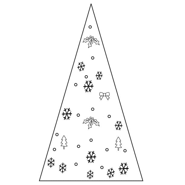 Laser Cut Light Up Pyramid Style Christmas Tree