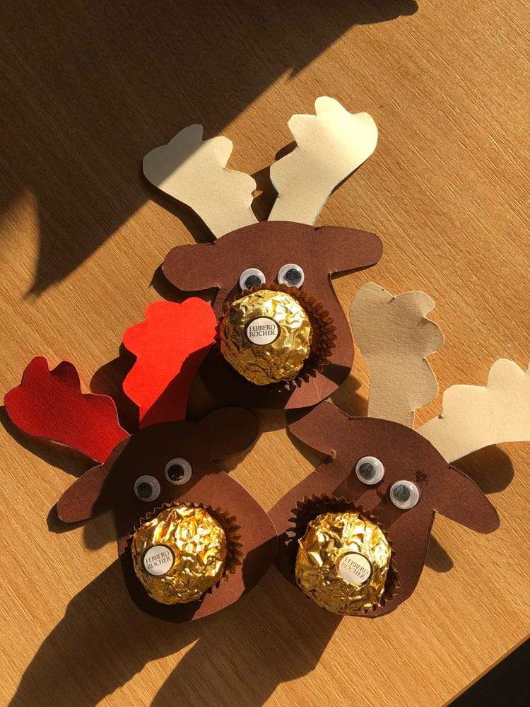 Laser Cut Reindeer Chocolate Holder Decoration