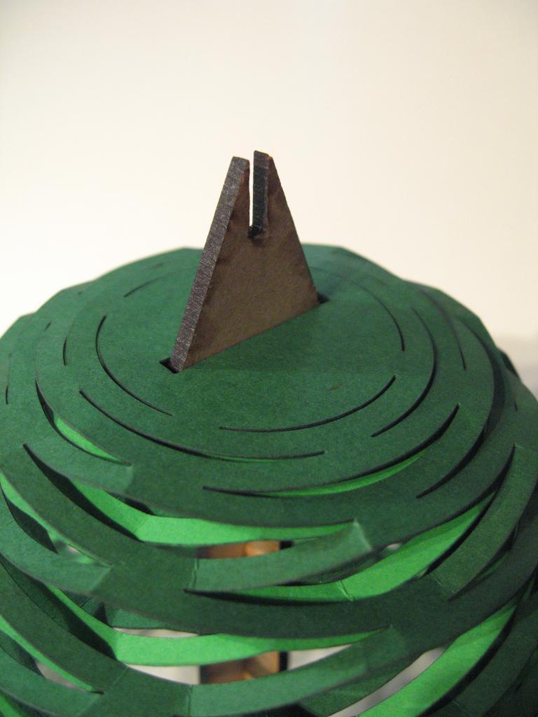 Laser Cut Spiral Pop Up Christmas Tree