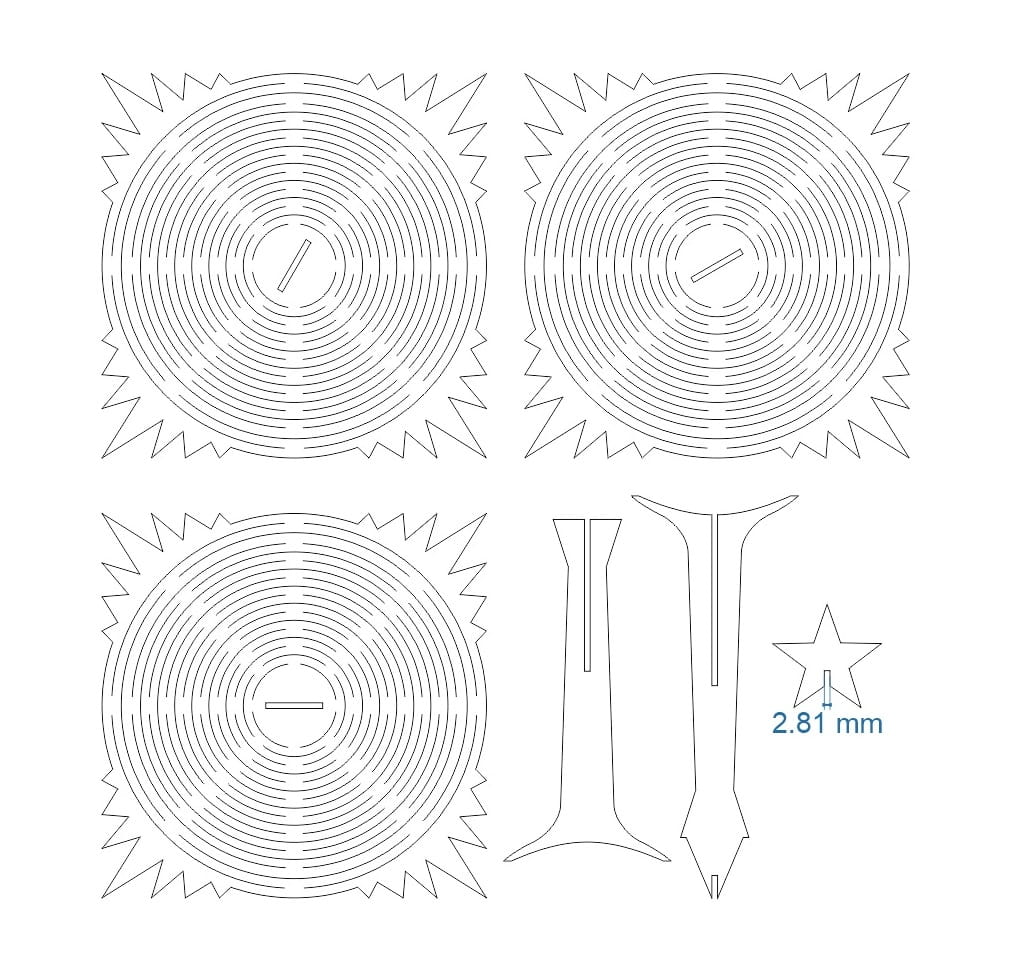 Laser Cut Spiral Pop Up Christmas Tree