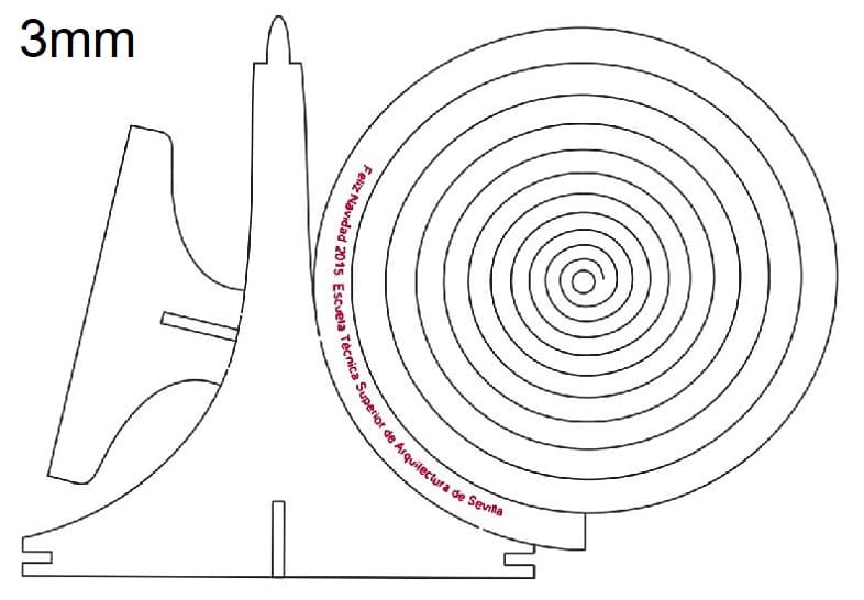 Laser Cut Swirl Christmas Tree