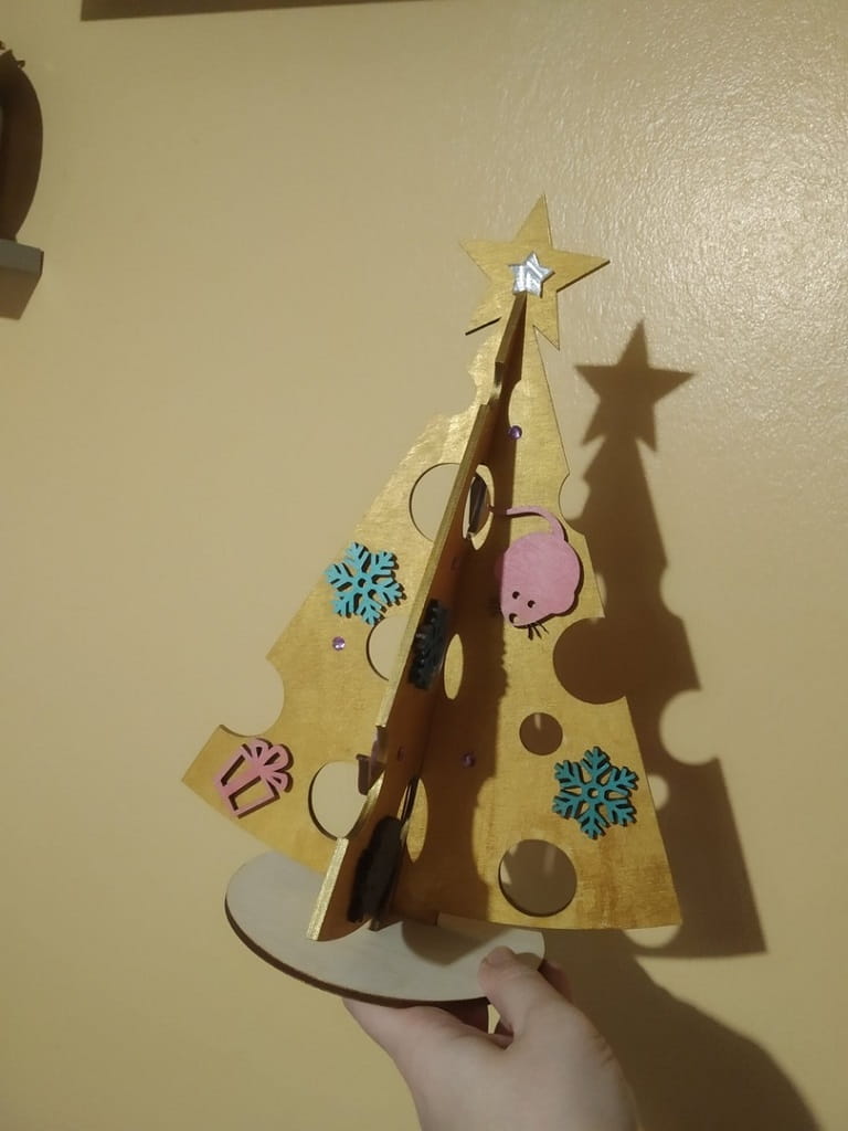 Laser Cut Tabletop Mini Christmas Tree Decor