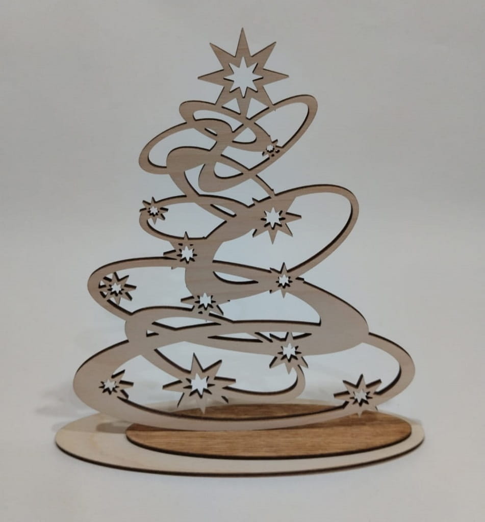 Laser Cut Wood Christmas Tree