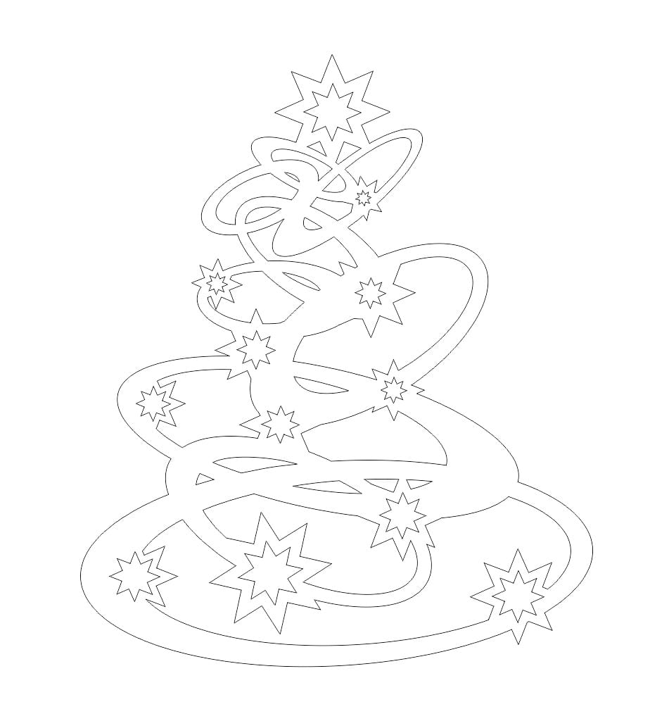 Laser Cut Wood Christmas Tree