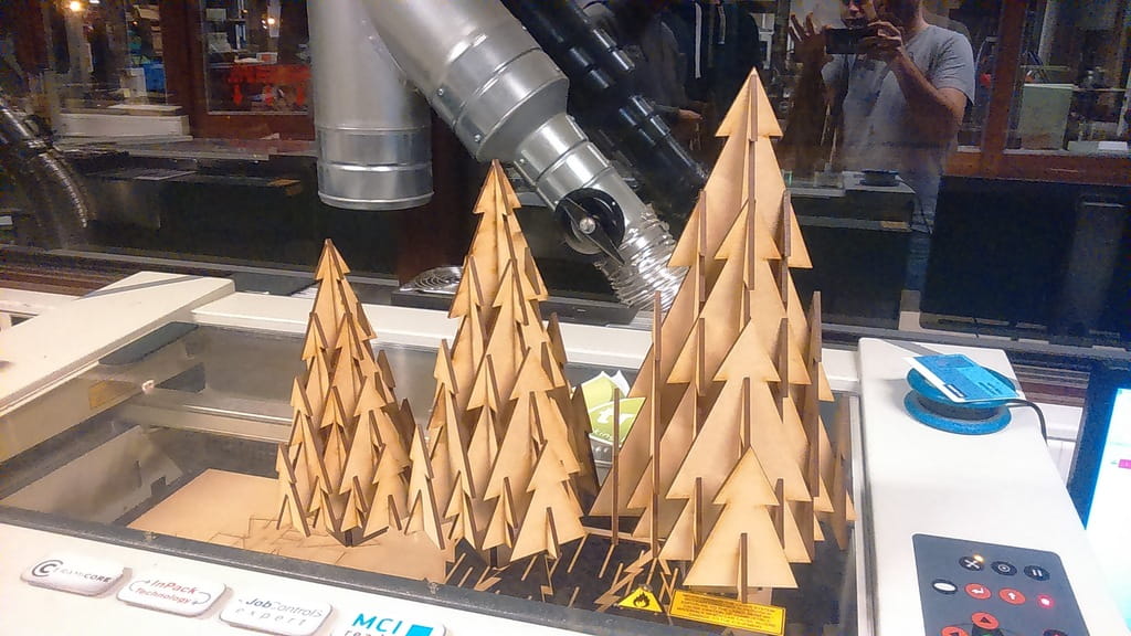 Laser Cut Wooden 3D Christmas Trees Collection