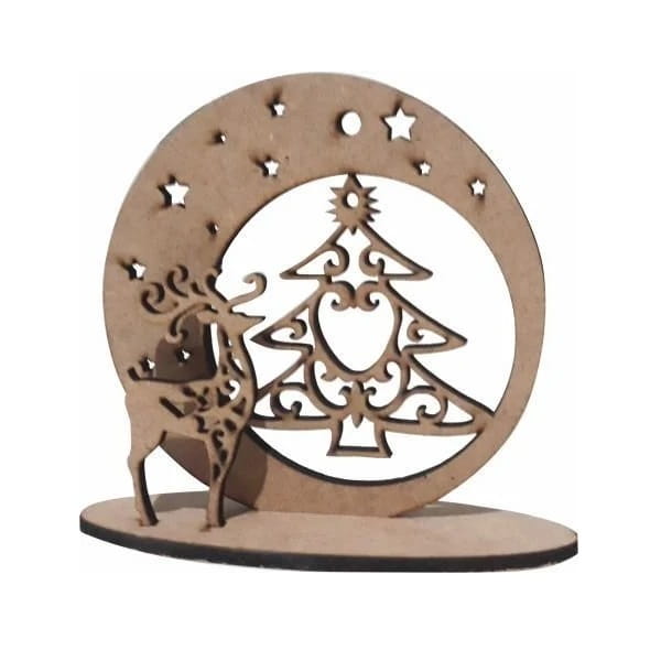 Laser Cut Wooden Christmas Decoration