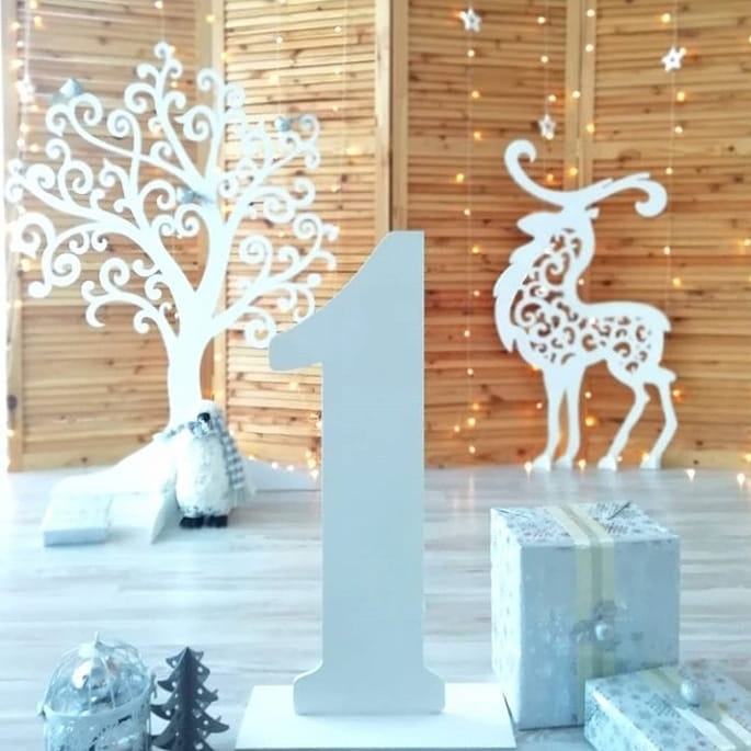 Laser Cut Wooden Tree Christmas Decoration