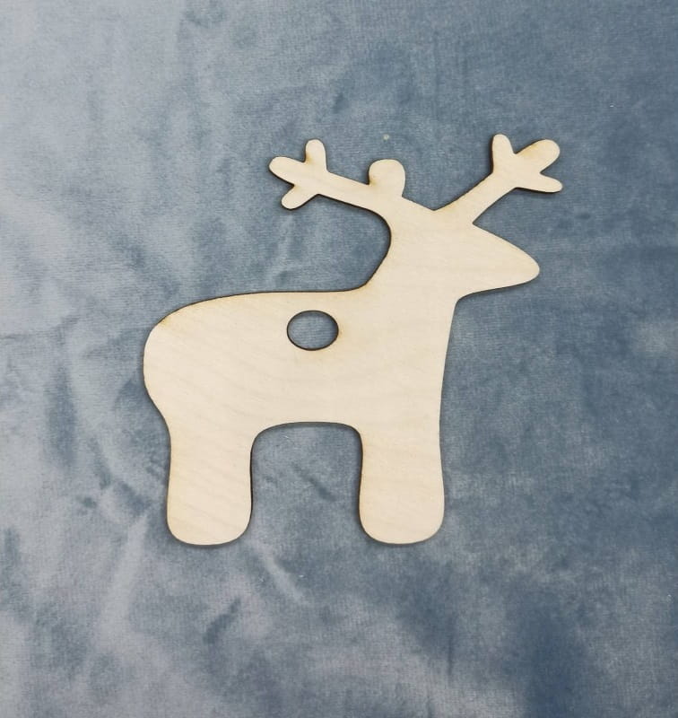 Laser Cut Christmas Deer Hanging Ornament