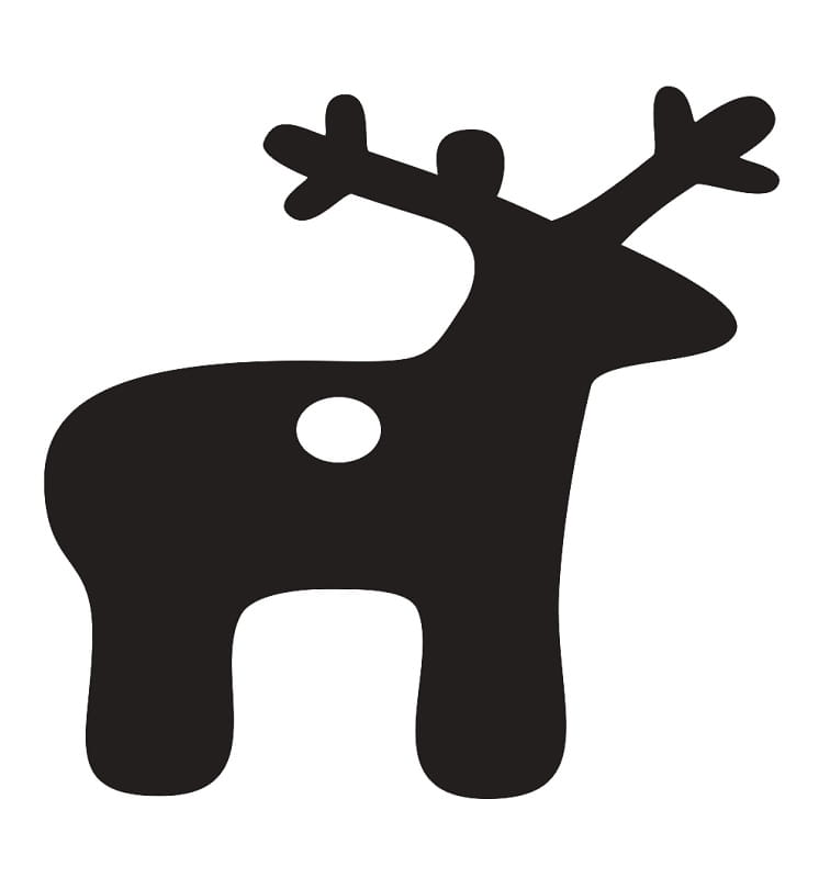 Laser Cut Christmas Deer Hanging Ornament