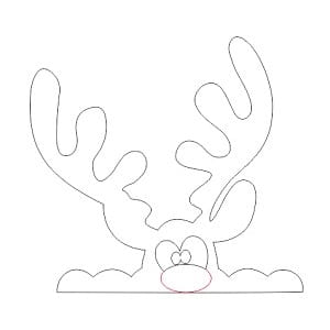 Laser Cut Christmas Deer Window Decor