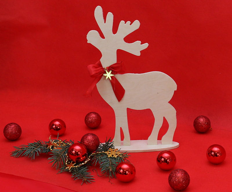 Laser Cut Christmas Holiday Reindeer Decor