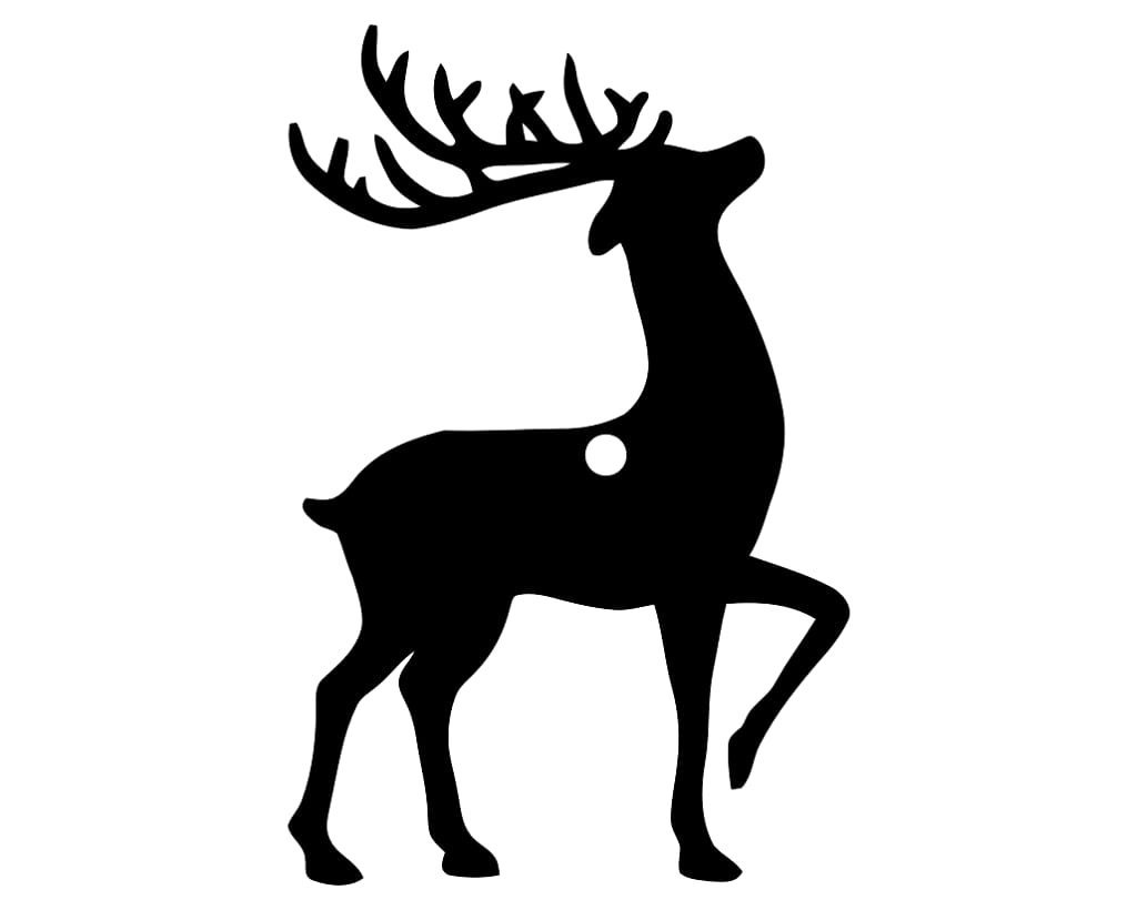 Laser Cut Reindeer Ornament Christmas Tree Hanging Decor