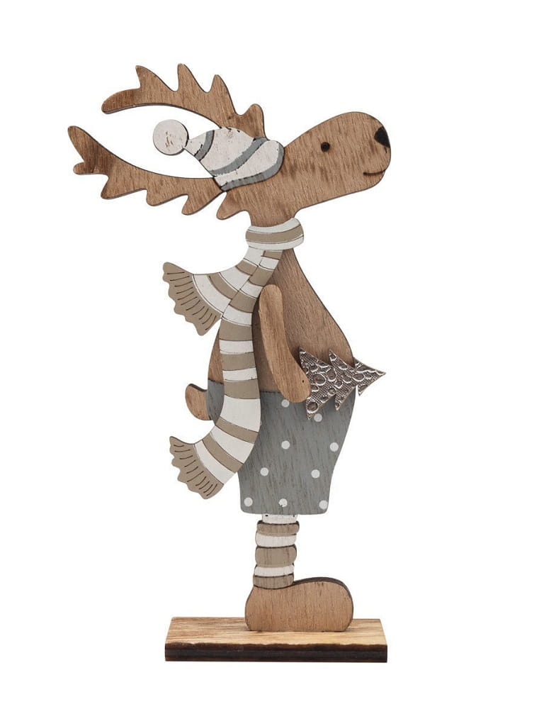 Laser Cut Cute Standing Deer Christmas Decor