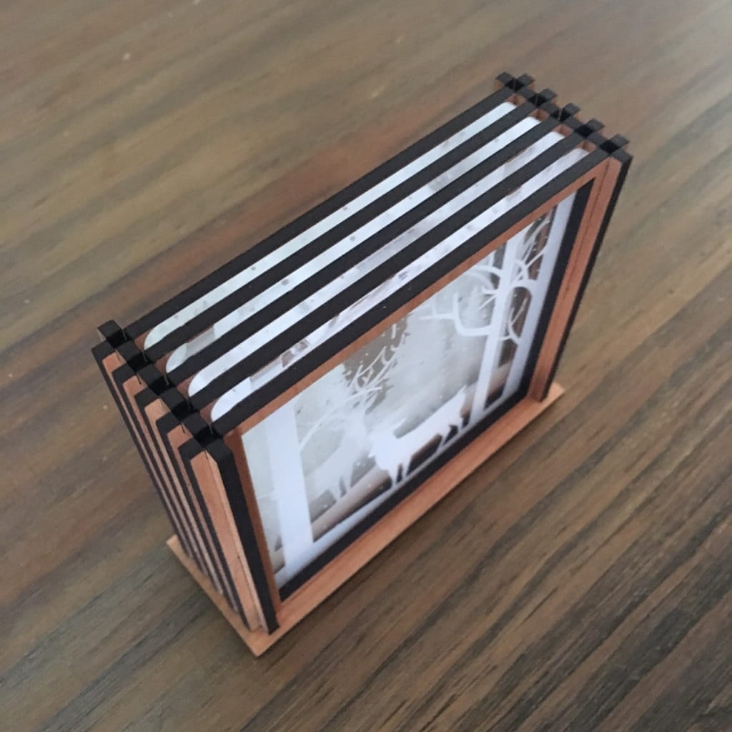 Laser Cut Shadow Box Acrylic Coasters
