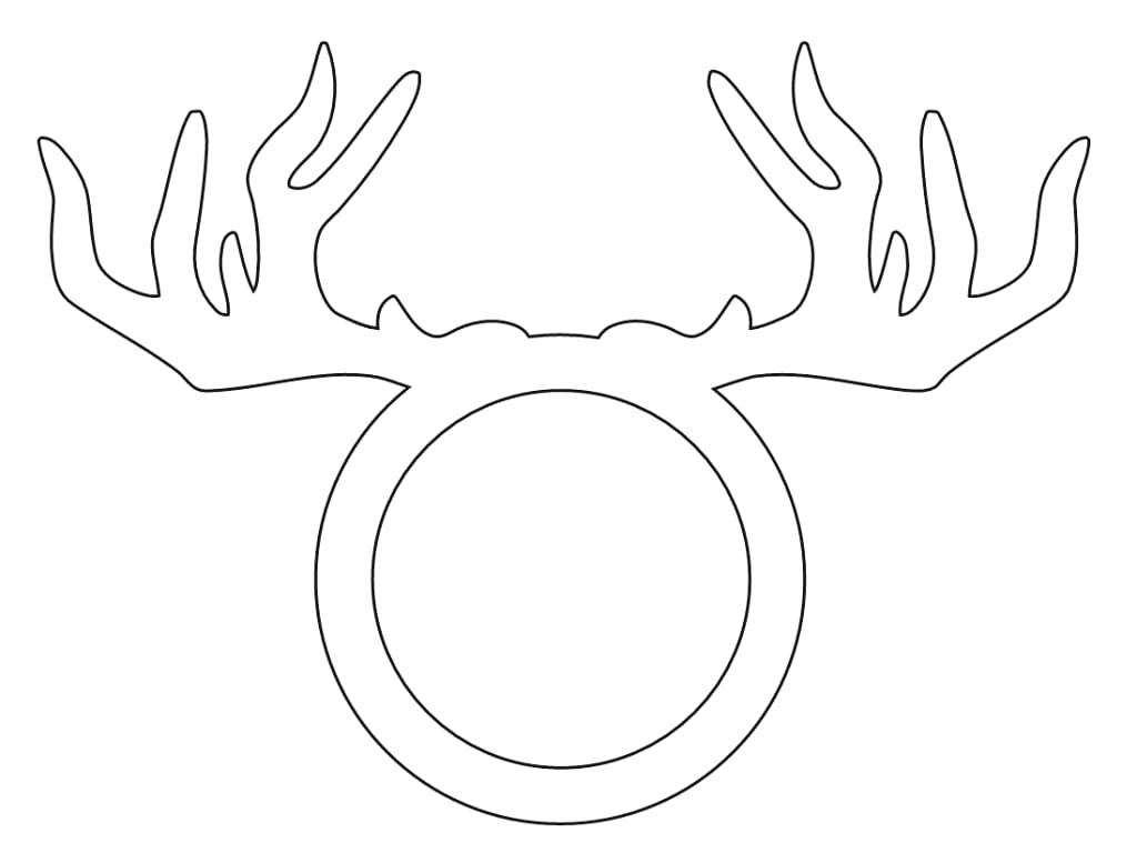 Laser Cut Wooden Reindeer Serviette Ring