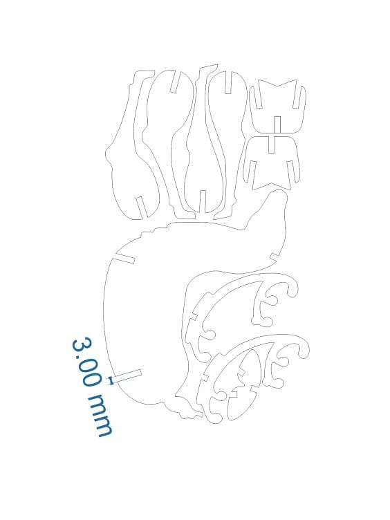 Laser Cut Reindeer Christmas Yard Decoration