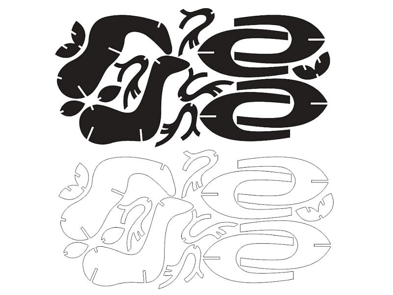 Laser Cut Wooden Reindeer Yard Art Lawn Decoration