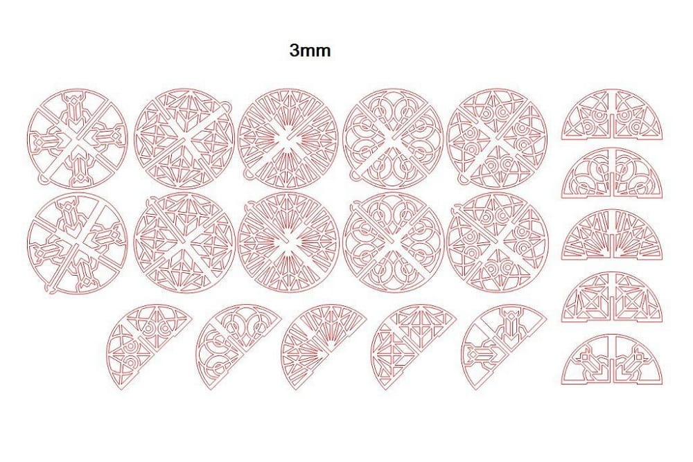 Laser Cut Intricate Christmas Ornament