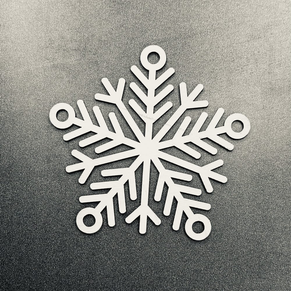 Laser Cut Hanging Snowflake Ornament