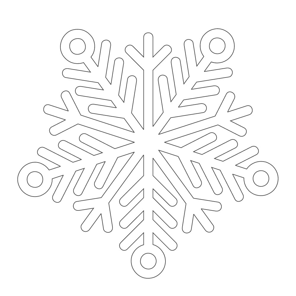 Laser Cut Hanging Snowflake Ornament