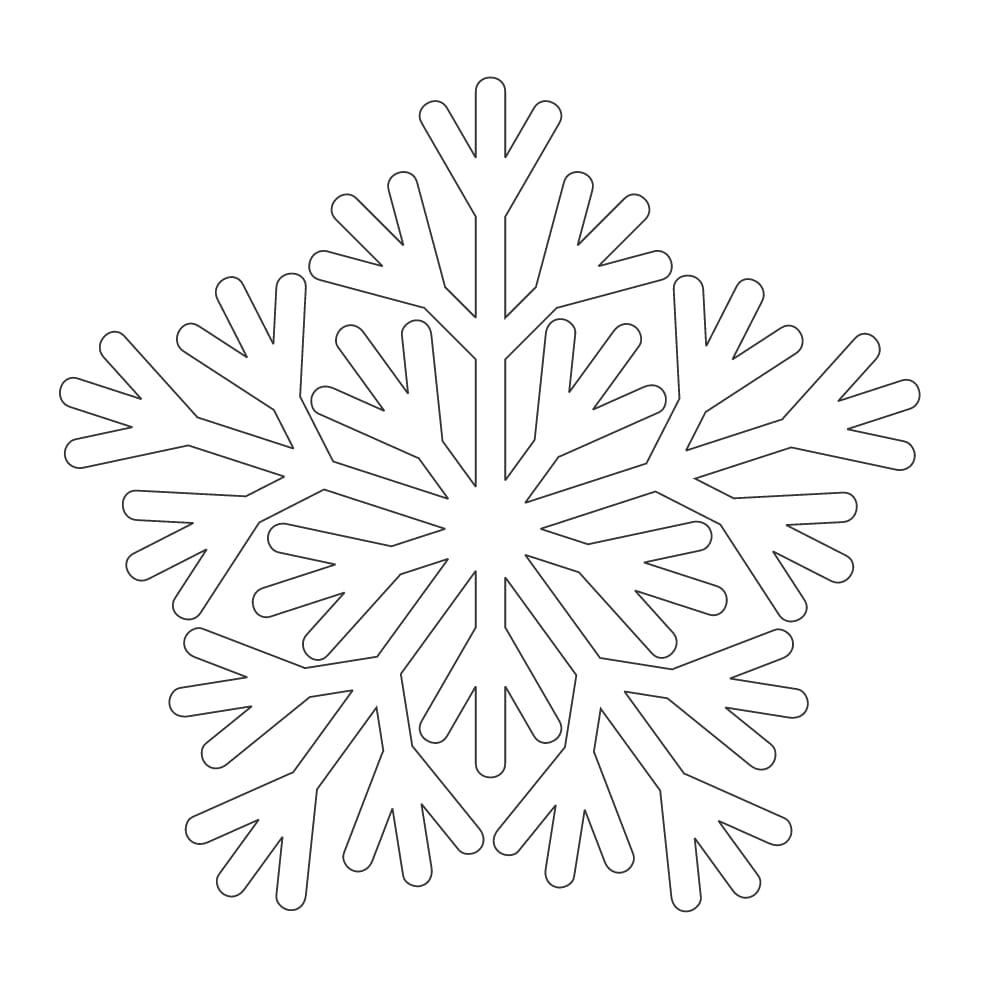 Laser Cut Winter Snowflake Party Decor